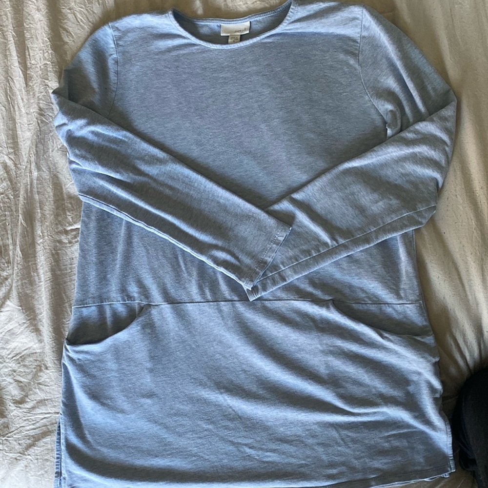 J Jill Pure Jill cotton top with pockets. Size S.